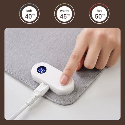 80*33Cm Mouse Heating Table Pads 3-Temperature Control Winter Office Hand Warmer Large Game Mousepad Student Writing Warm Hand