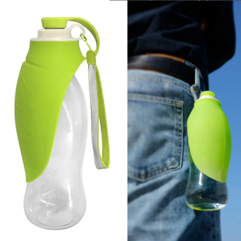 580Ml Sport Portable Pet Dog Water Bottle Silicone Travel Dog Bowl for Puppy Cat Drinking Outdoor Pet Water Dispenser
