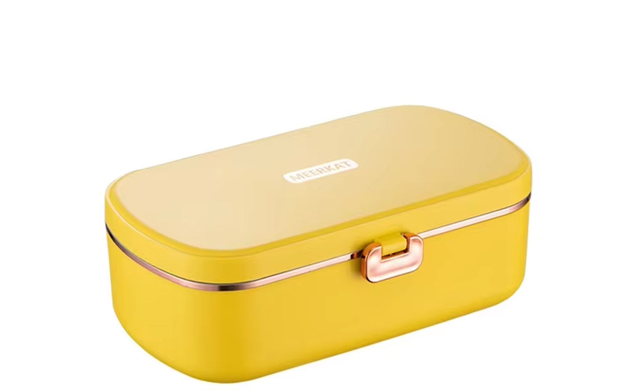 Electric Lunch Box Portable Food Warmer Water Free Bento Box Stainless Steel Food Warmer Office Food Lunch Box Electric Heater