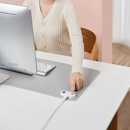 80*33Cm Mouse Heating Table Pads 3-Temperature Control Winter Office Hand Warmer Large Game Mousepad Student Writing Warm Hand